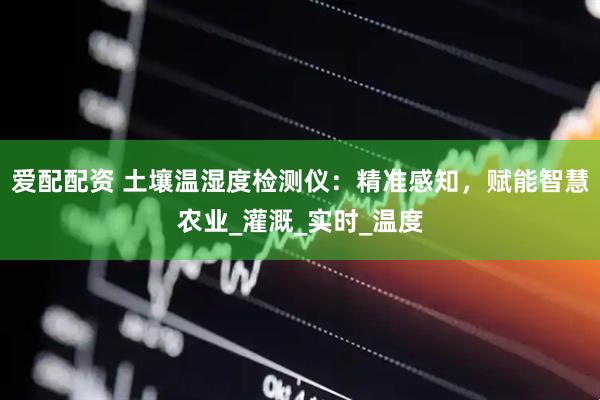 爱配配资 土壤温湿度检测仪：精准感知，赋能智慧农业_灌溉_实时_温度